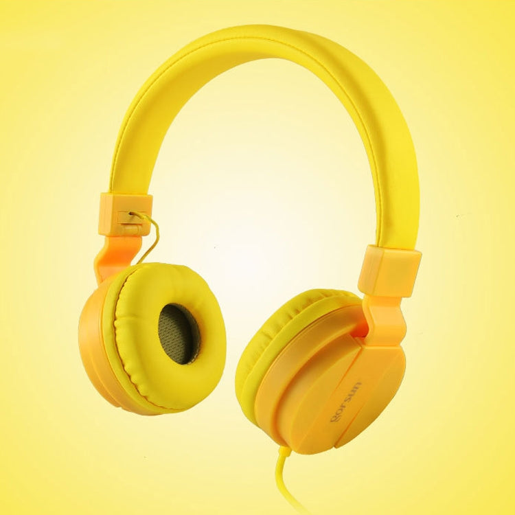 Gorsun GS-778 Mobile Phone Music Headphones For Kids Children Headphones (Yellow)