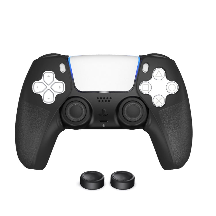 OIVO IV-P5226 Wireless Gamepad Split Silicone Sleeve Protective Cover with Button Cap for PS5 (Black)