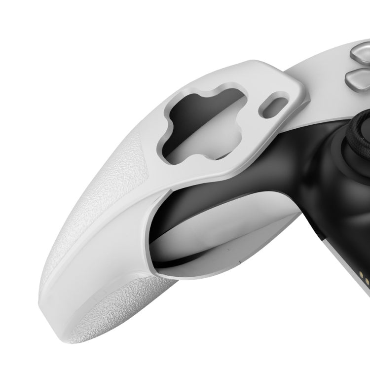 OIVO IV-P5226 Wireless Gamepad Split Silicone Sleeve Protective Cover with Button Cap for PS5 (White)