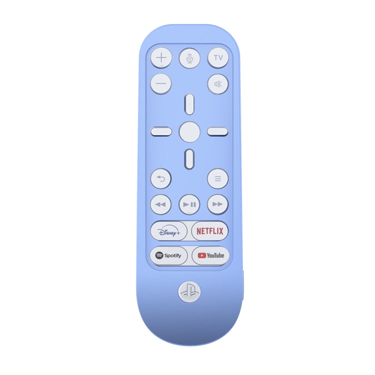 2 PCS Remote Control Silicone Protective Cap is suitable For PS5 Media Remote Control (Luminous Blue)