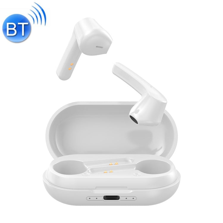 LB-20 Bluetooth Headphones 5.0 TWS Wireless In Ear Sports Noise Reduction Headphones (White)