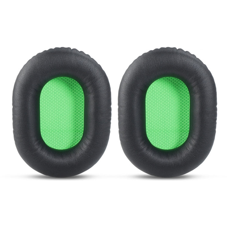 2 PCS Sponge Headphone Cover for Razer V2 Color: Black Skin Net Green