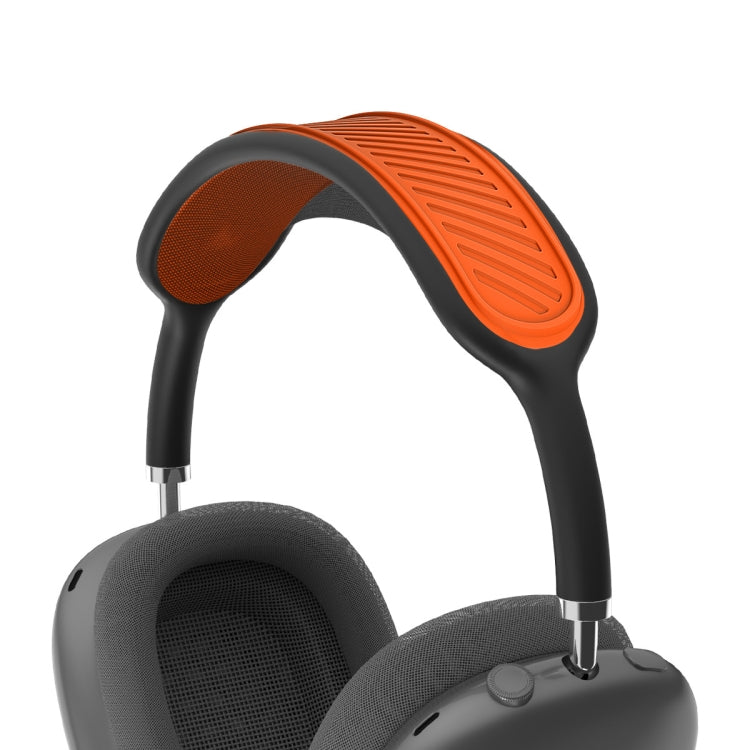 Coque de protection en silicone pour écouteurs Bluetooth sans fil T1 pour Airpods MAX (Orange)