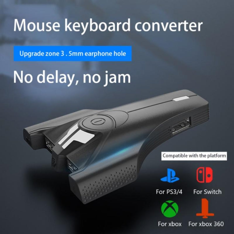 PGNS09301 Le convertisseur clavier et souris convient pour PS4 / Xbox One / Switch Lite (lumière blanche)