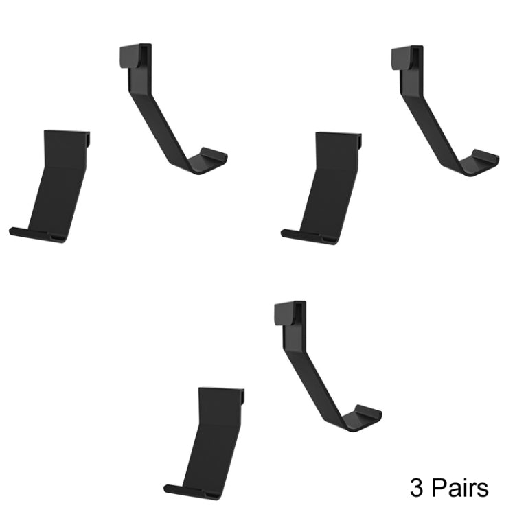 3 pares de asa Para Auriculares Transporte externo de almacenamiento de Montaje Lateral Para PS5 (gancho)