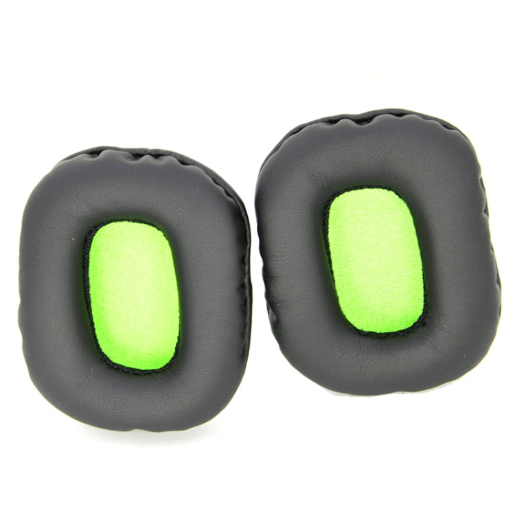 2 PCS Headphone Sponge Cover for MAD CATZ TRITTON KunaI (Green Black)