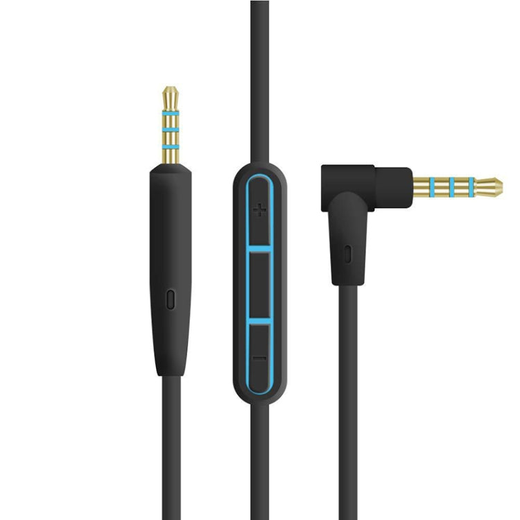3 PCS 3.5mm a Cable de Audio de 2.5 mm para BOSE QC25 / QC35 / OE2 Longitud: 1.4M (Negro)