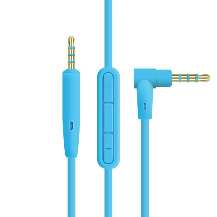 3 PCS 3.5mm a Cable de Audio de 2.5 mm para BOSE QC25 / QC35 / OE2 Longitud: 1.4m (Azul)