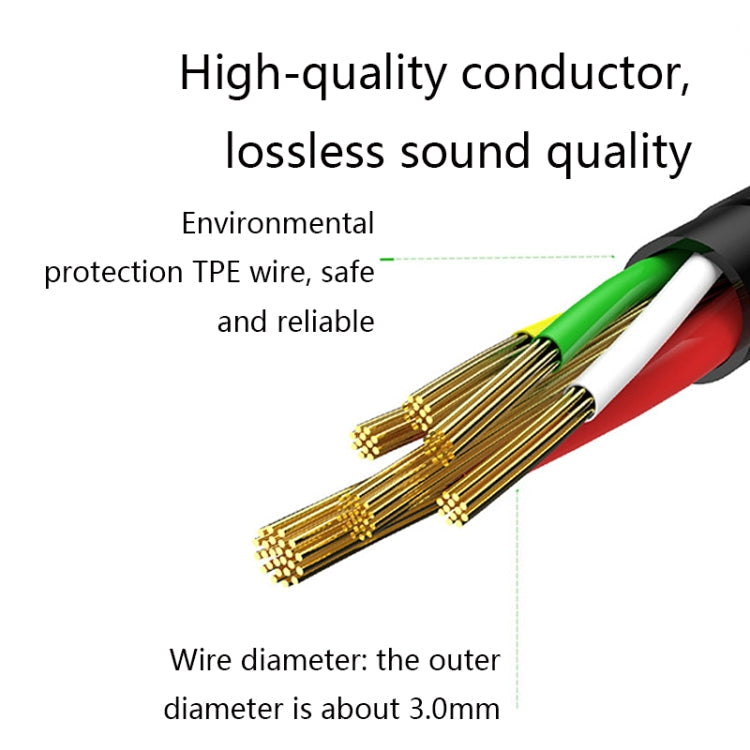 3 PCS 3.5mm to 2.5mm Audio Cable for BOSE QC25 / QC35 / OE2 Length: 1.4M (Black)