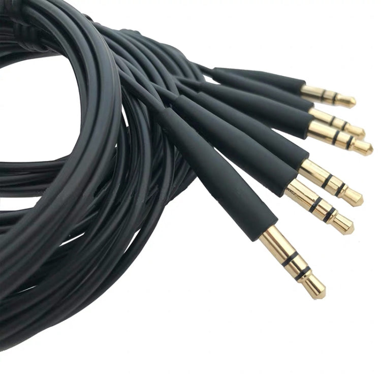 2 PCS 3.5mm to 2.5mm Audio Cable for BOSE QC25/QC35/SoundTrue/SoundLink/OE2 (Black)