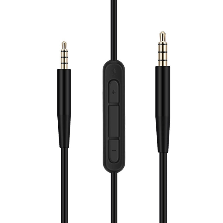 Câble audio 2 pièces 3,5 mm à 2,5 mm pour BOSE QC25/QC35/SoundTrue/SoundLink/OE2 (noir)