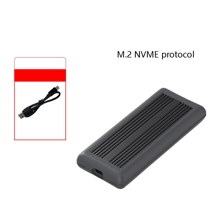 M.2 NVME/NGFF Solid Drive Troll Type-C3.1 SSD Style de boîtier de disque dur mobile : câble NVME uniquement