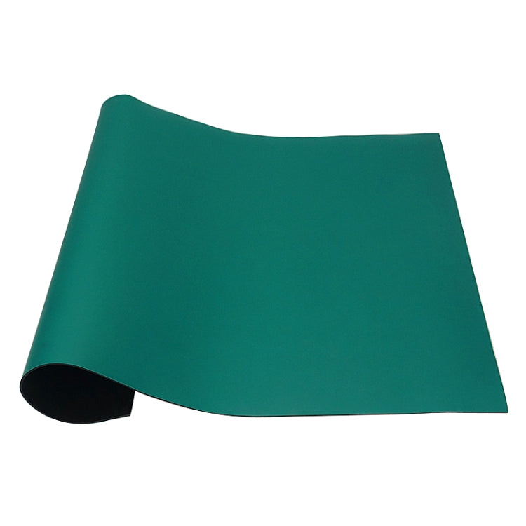 Anti-static Shuttle Pad Wear Resistant Acid and Alkali Flame Retardant Pad PVC Antistatic Rubber Specification: 0.6mx1mx2mm (Ordinary Green)