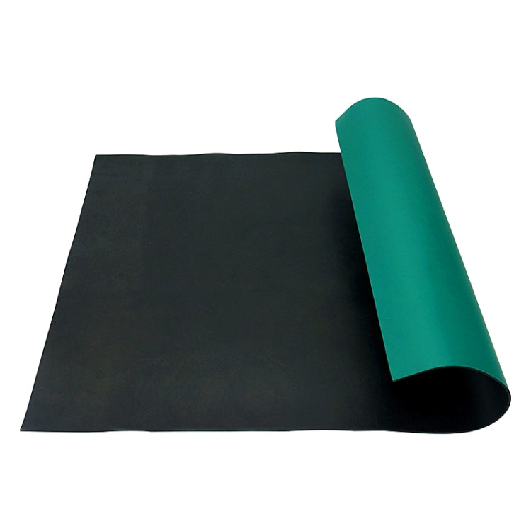 Anti-static Shuttle Pad Wear Resistant Acid and Alkali Flame Retardant Pad PVC Antistatic Rubber Specification: 0.6mx1mx2mm (Ordinary Green)