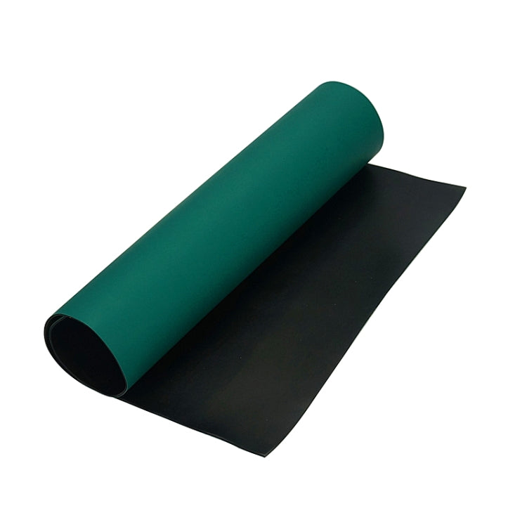 Shuttle anti-static pad Wear-resistant condition and alkali flame pad PVC Anti-static rubber PVC specification: 1MX1MX2 mm (Ordinary Green)