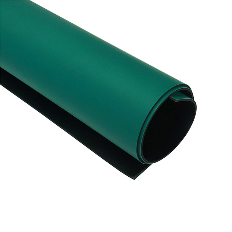 Almohadilla antiestática de lanzadera Afección resistente al desgaste y almohadilla de llama de álcalis PVC Caucho antiestático PVC especificación: 1MX1MX2 mm (Verde ordinario)