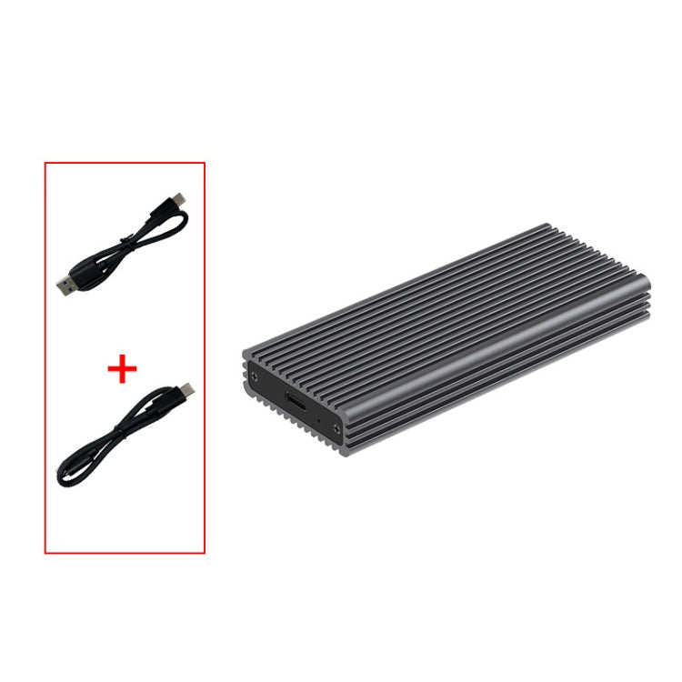 M.2 NVME/NGFF Mobile Hard Drive Enclosure Type-C3.1 External Solid State Drive Notebook Style: PC280G NVME Dual Cable