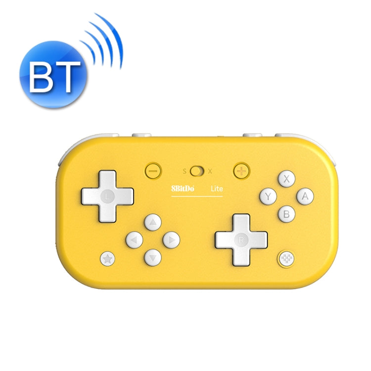 8-bitDo Lite Mini manette de jeu Bluetooth portable pour Switch/PC (jaune)