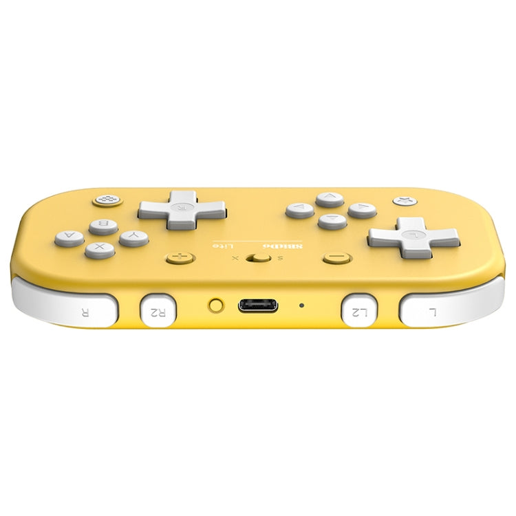8-bitDo Lite Mini manette de jeu Bluetooth portable pour Switch/PC (jaune)