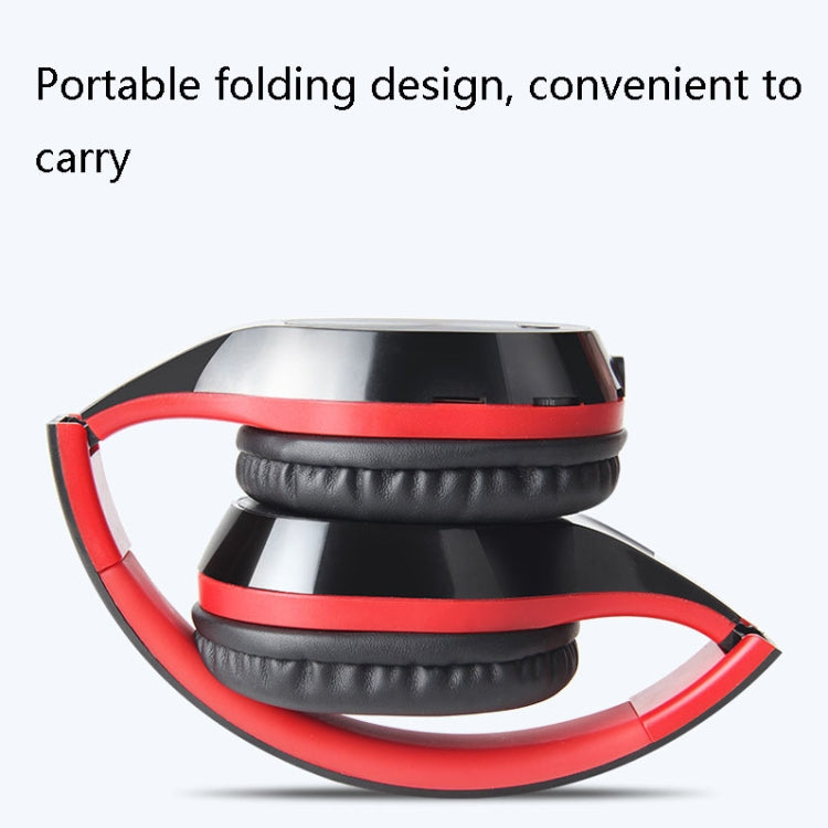 Auriculares de Bluetooth Inalámbrico de YW-T5 Auriculares telescópicos plegables (Negro + Rojo)