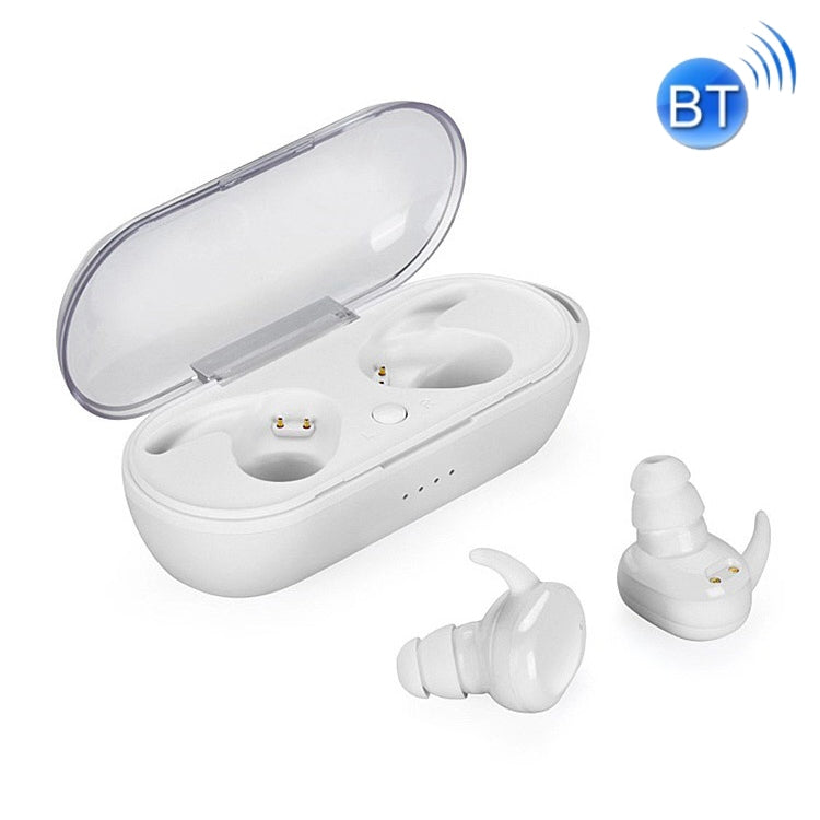 Y30 Wireless Bluetooth 5.0 Headphones Mini In-Ear Earphone Color: White