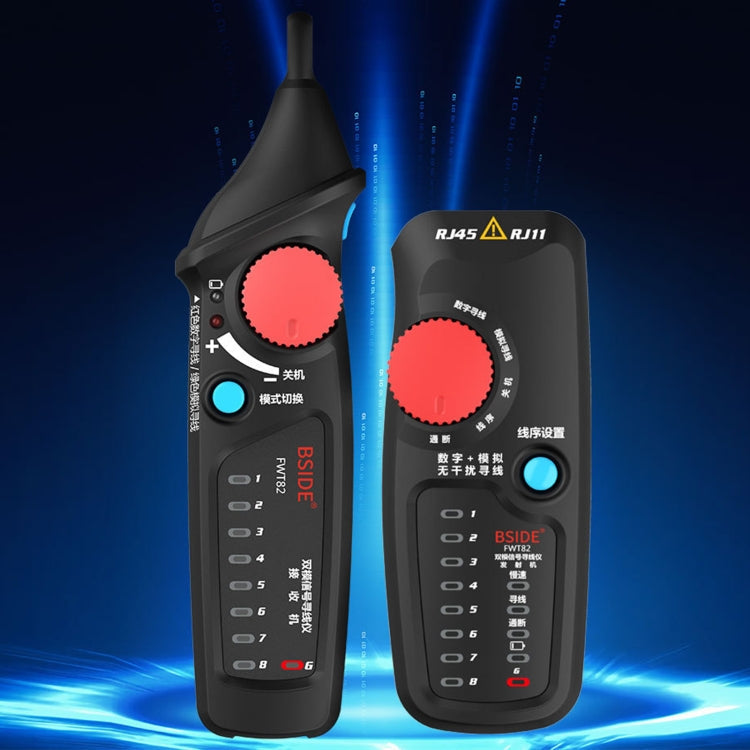 Bside FWT82 Analog and Digital Dual-Mode Anti-Interference Smart Line Finder Network Tracker