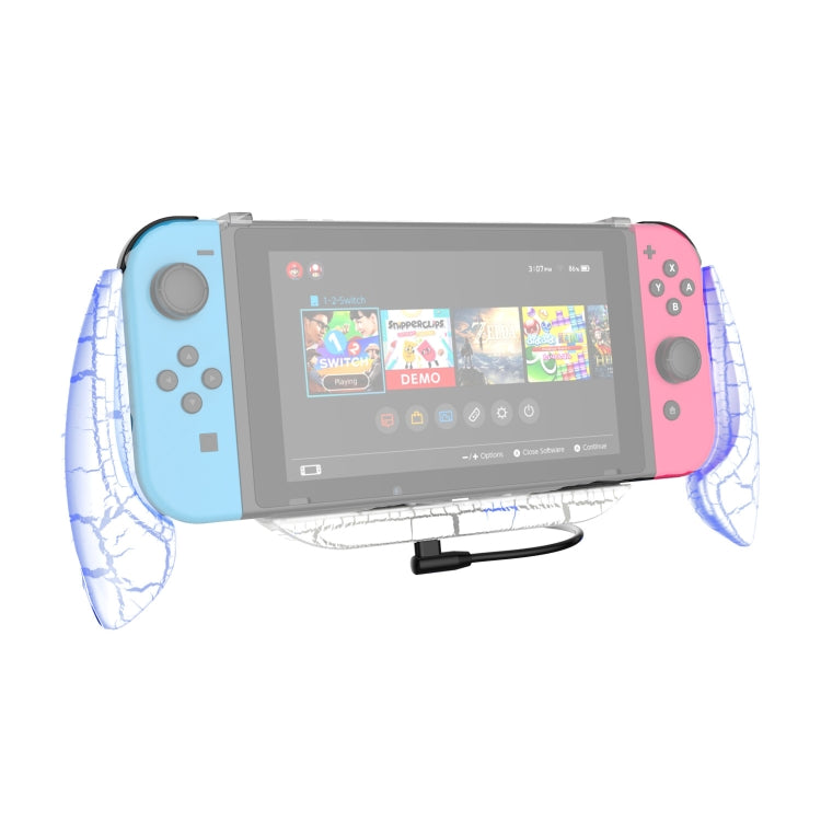 DSS-10A/B Host hosting Handle Case For Nintendo Switch (Crack with Lamp - White)