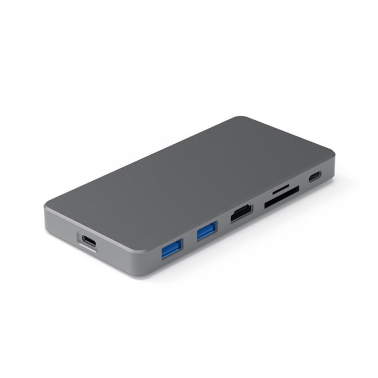 AzulnDlessless Mobile Duter Disk Dock Tipo-C a HDMI USB3.1 Drive State Solid Estilo: 7-IN-1 (Soporte M.2 NVME)