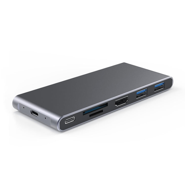 BluenDlessless Mobile Discal Detail Dock Type-C to HDMI USB3.1 Drive State Solid Style: 6-IN-1 (Support M.2 NGFF)