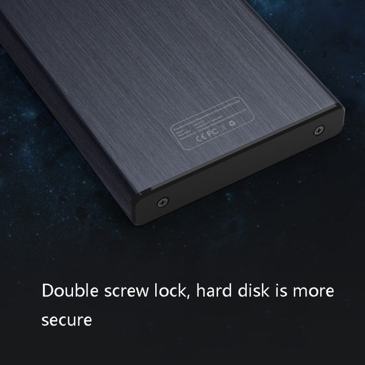 Caja de Disco Duro Móvil de 2.5 pulgadas sin cuerpo USB3.0 Puerto Serial SATA externo SATA SSD Color: Azul
