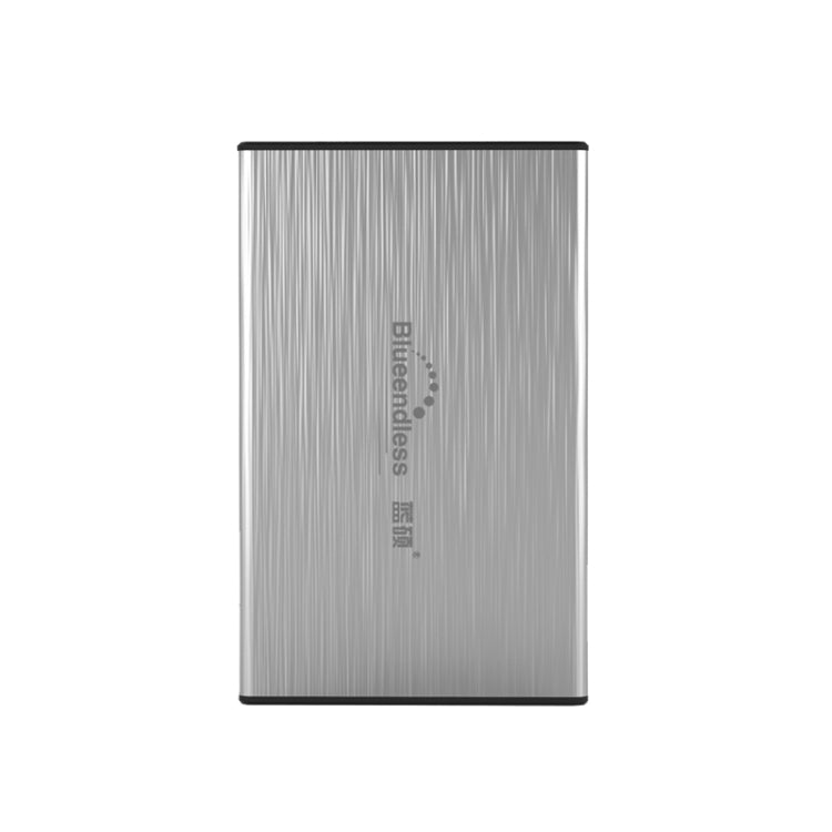 U23T 2.5 inch Mobile Hard Drive Enclosure with Tiled USB3.0 External SATA Serial Port SAA SSD Color: Silver