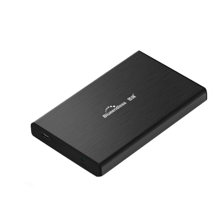 Caja de Disco Duro Móvil de la U23T de 2.5 pulgadas de Azulnendless USB3.0 Puerto Serial SATA externo SATA SSD Color: Tipo C a USB (Negro)