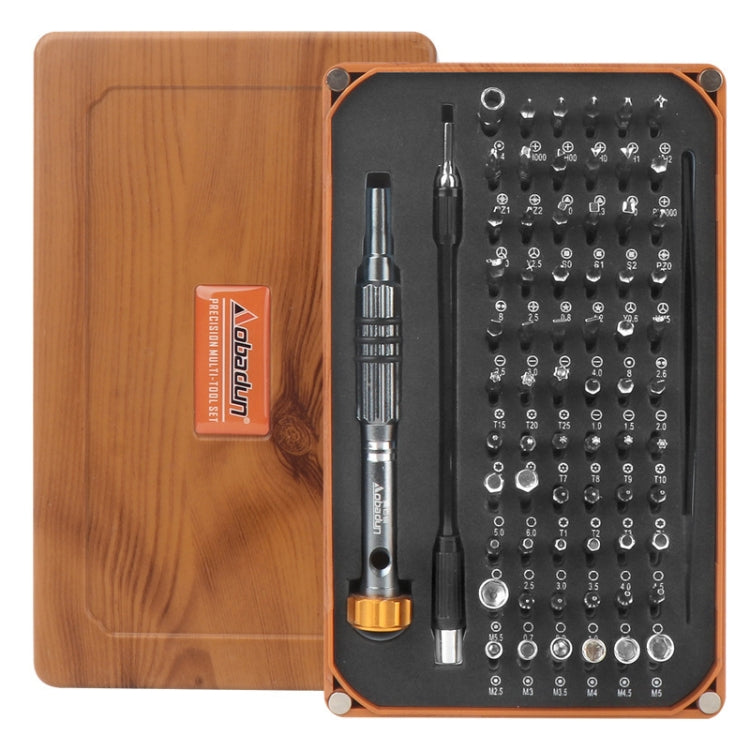 Obadun 9801 68 in 1 Screwdriver Set Screwdriver Manual Batcher Screwdriver Hardware Repair Tool (Wood Grain Box)