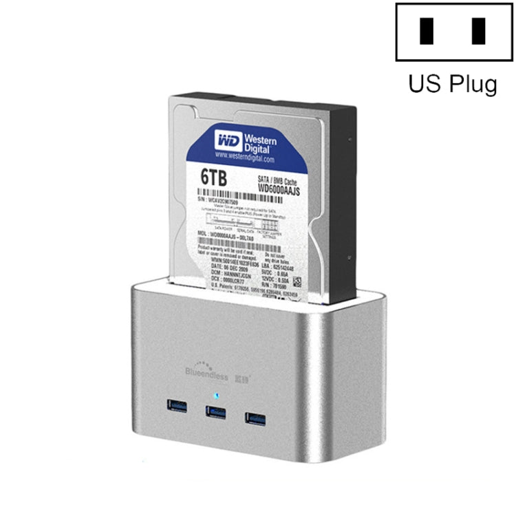 Universal Transal 2.5/3.5 Inch USB3.0 to SATA Hard Drive Case US Plug (HD01HUB)