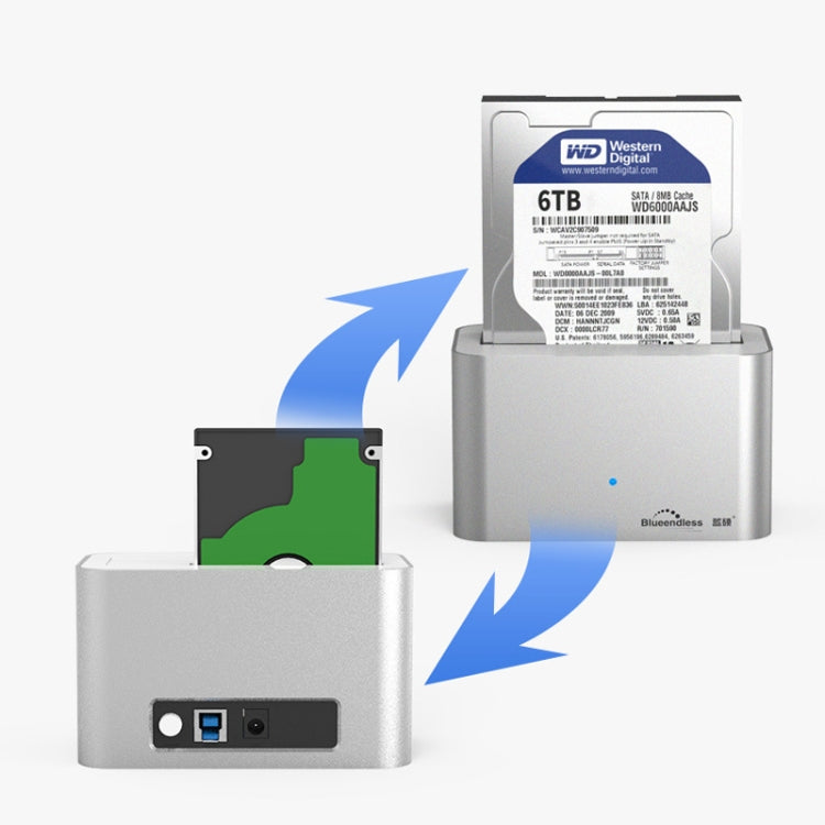 Universal Transal 2.5/3.5 Inch USB3.0 to SATA Hard Drive Case US Plug (HD01HUB)