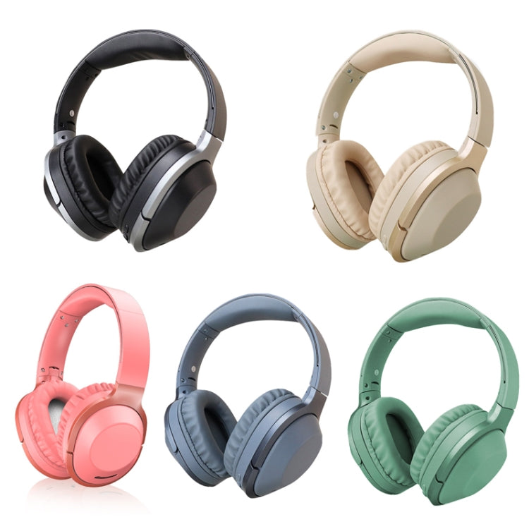 T-02 Macarron Gaming Learning Casque Bluetooth Pliable Heavy Blass (Or)