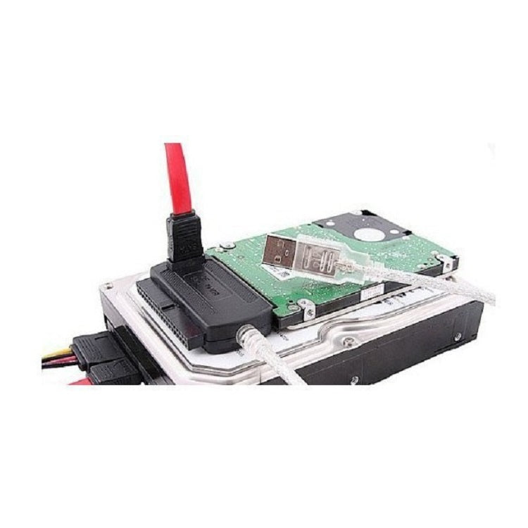 YP009 USB de tres Propósitos Para el Cable de Disco Duro de la unidad IDE / SATA con Fuente de Alimentación (Enchufe del Reino Unido)