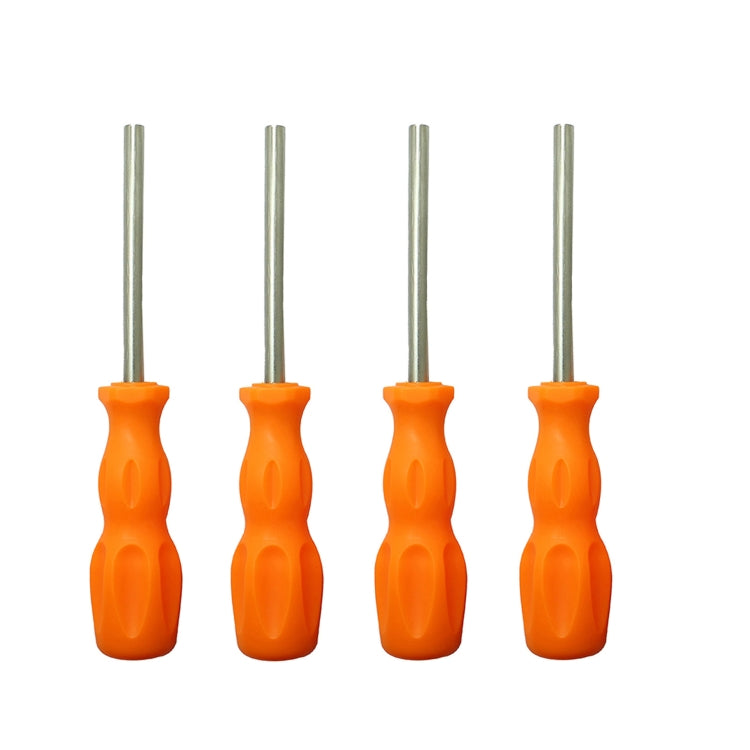 4 PCS Screwdriver Sleeve Assembly Tool Applicable For Nintendo N64 / SFC / GB / NES / NGC (4.5mm Yellow Orange)