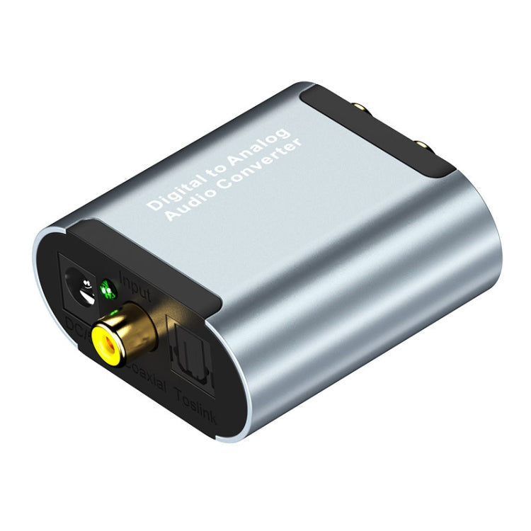 Convertisseur audio numérique vers analogique HW-25DA R/L avec décodeur audio à fibre optique Jack 4,5 mm SPDIF + câble USB