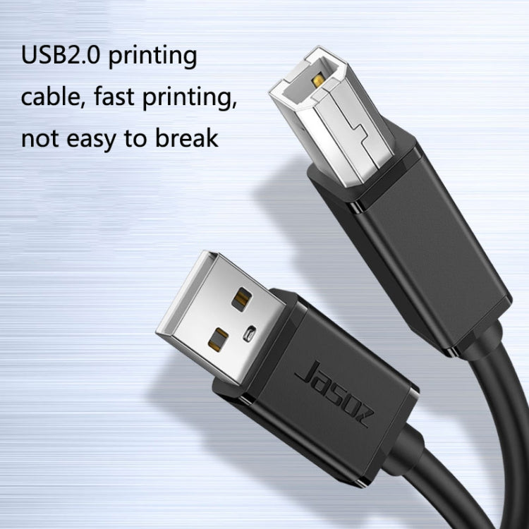 3 PCS JASOZ USB Printing Cable Oxygen-free copper core Cable length: 0.5m