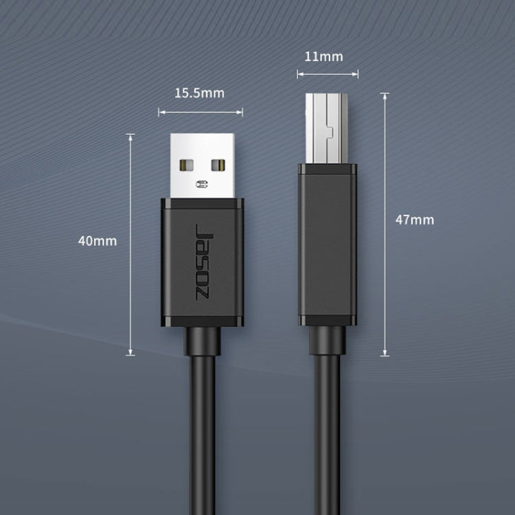 3 PCS JASOZ USB Impresión de datos Cable de cobre sin oxígeno longitud del Cable: 1m
