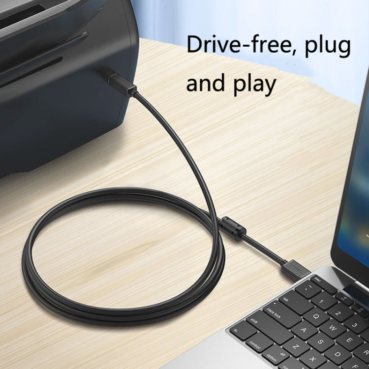 3 PCS JASOZ USB Data Printing Oxygen-Free Copper Cable Cable length: 1.5m