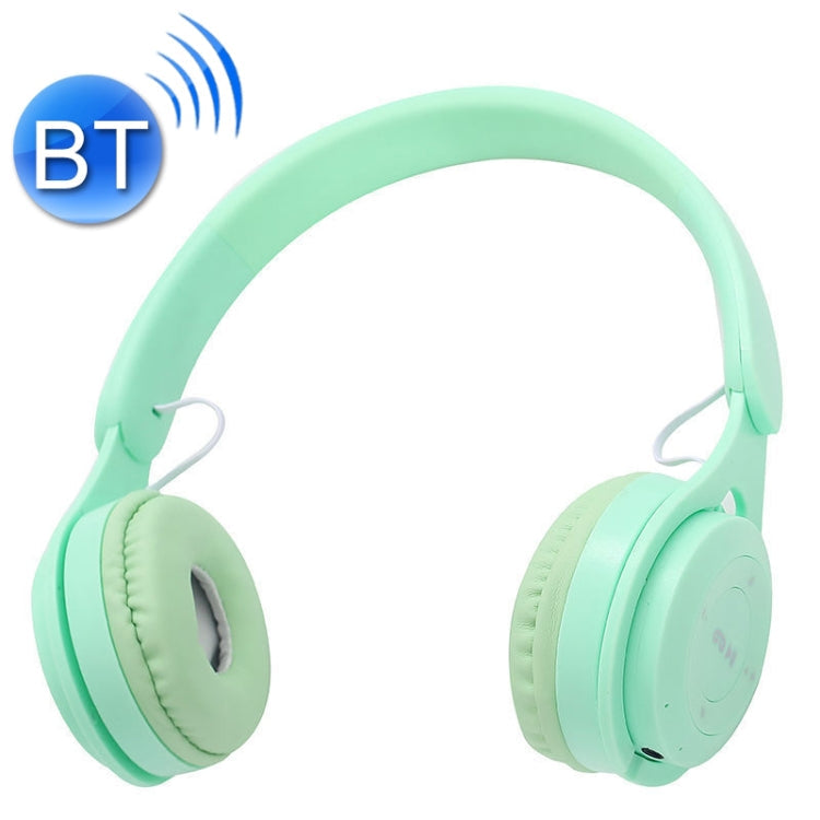 M6 Wireless Bluetooth Headphones Foldable Stereo Gaming Headset with Mic (Green)