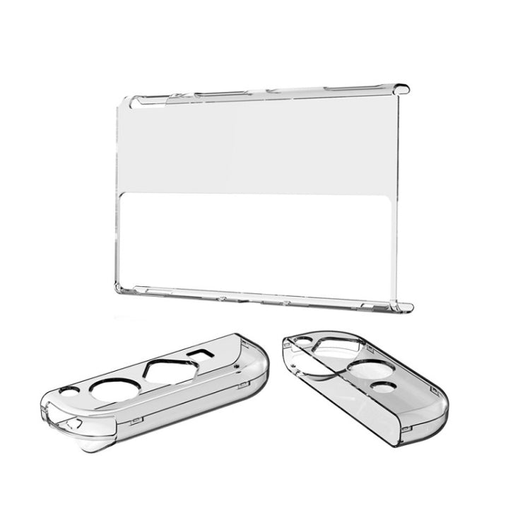 DOBE TNS-1133B HOSTER PROTECTION KIT + LEFT AND RIGHT Glass Crystal Glass PROTECTION Cover For Oled SWITCH (TRANSPARENT Color)