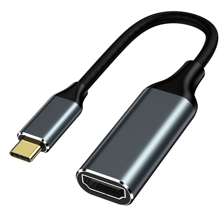 HW-TC01A USB 3.1 Tipo-C Cable Adaptador HDMI para proyector telefónico de computadora (Negro)