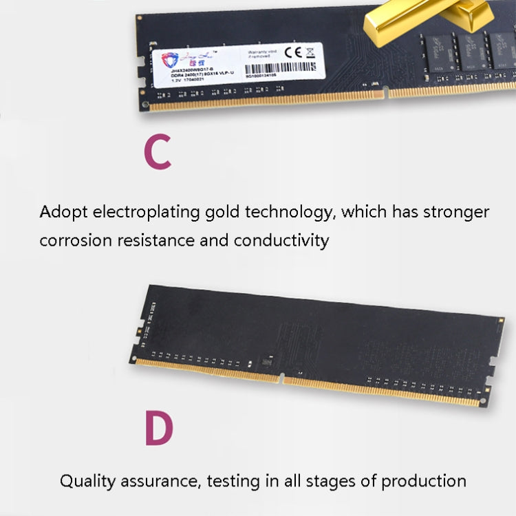 Jinghai PC4 DDR4 16G Single Strip Desktop Memory (2400MHz)