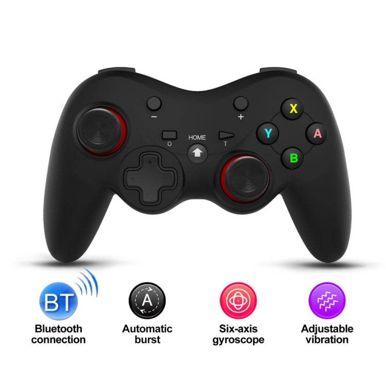 Mingpin MB-S810 Wireless Bluetooth Six-Axis Bluetooth Gamepad For Nintendo Switch Pro (Red(Neutral))
