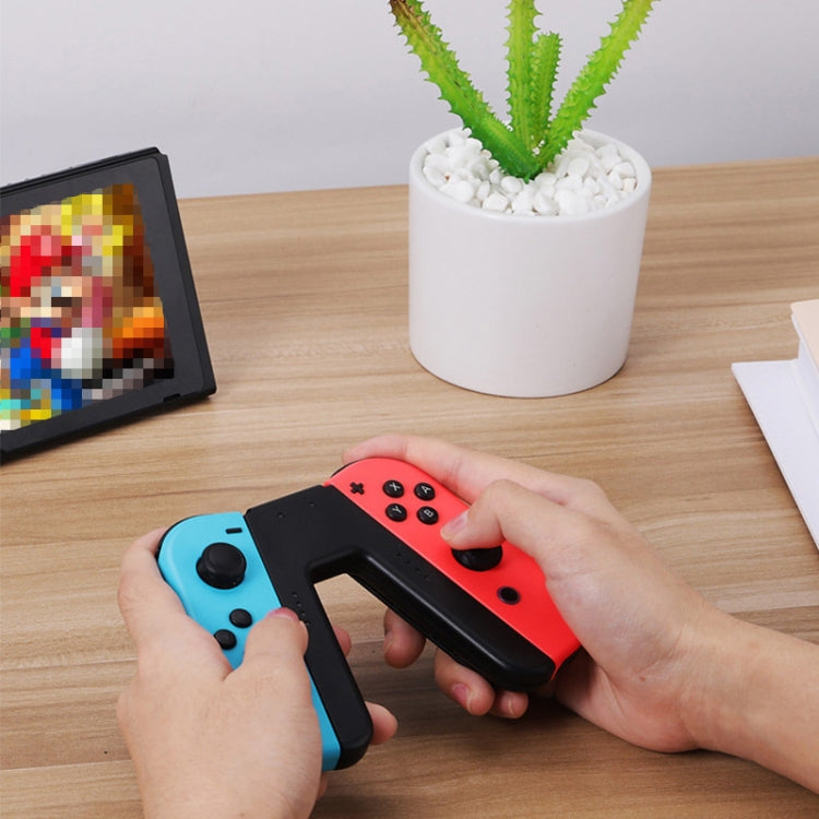 Grip de mango de Carga rápida en forma de V Para el interruptor Nintendo Joycon (Azul Rojo)
