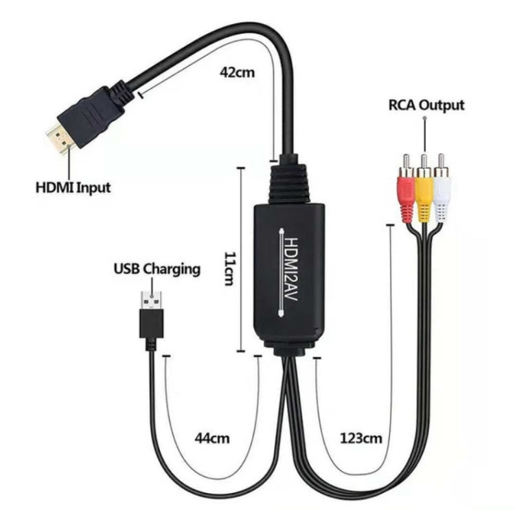RL-HTAL1 HDMI A AV Converter Especificación: Male a Male Convertidor de HDMI