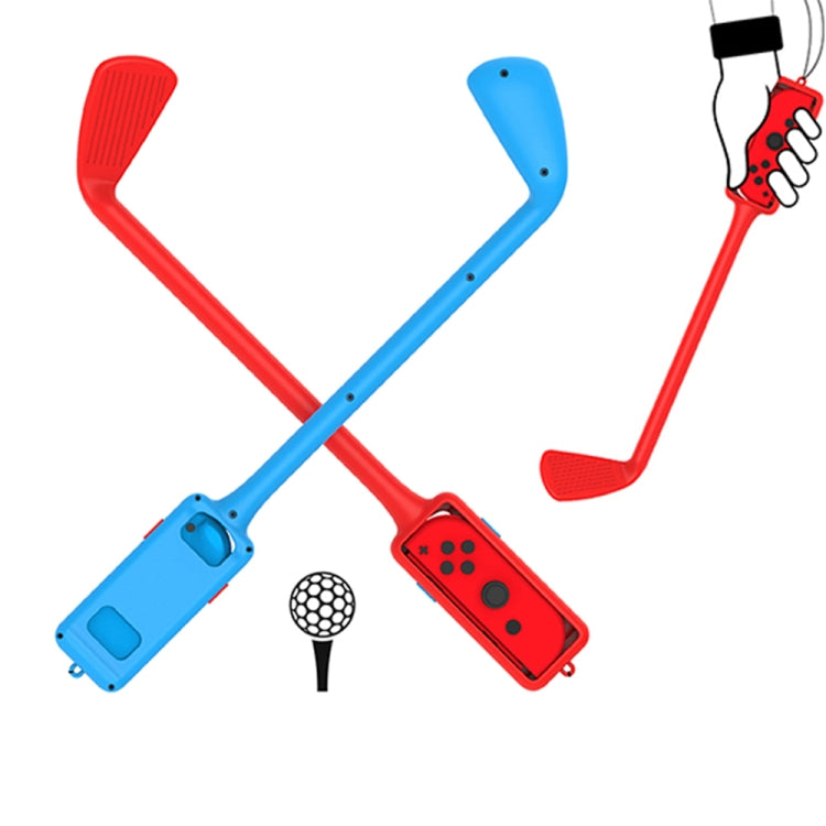 1 Paar Golfschläger Griffkomponenten Gaming Hand Public für Nintendo Switch Konsolenzubehör (Rot Rot)